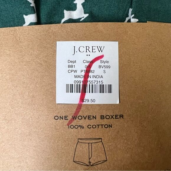 Nwt 2 pair small J. CREW Men’s Woven Boxer and knit boxer New - Picture 7 of 8